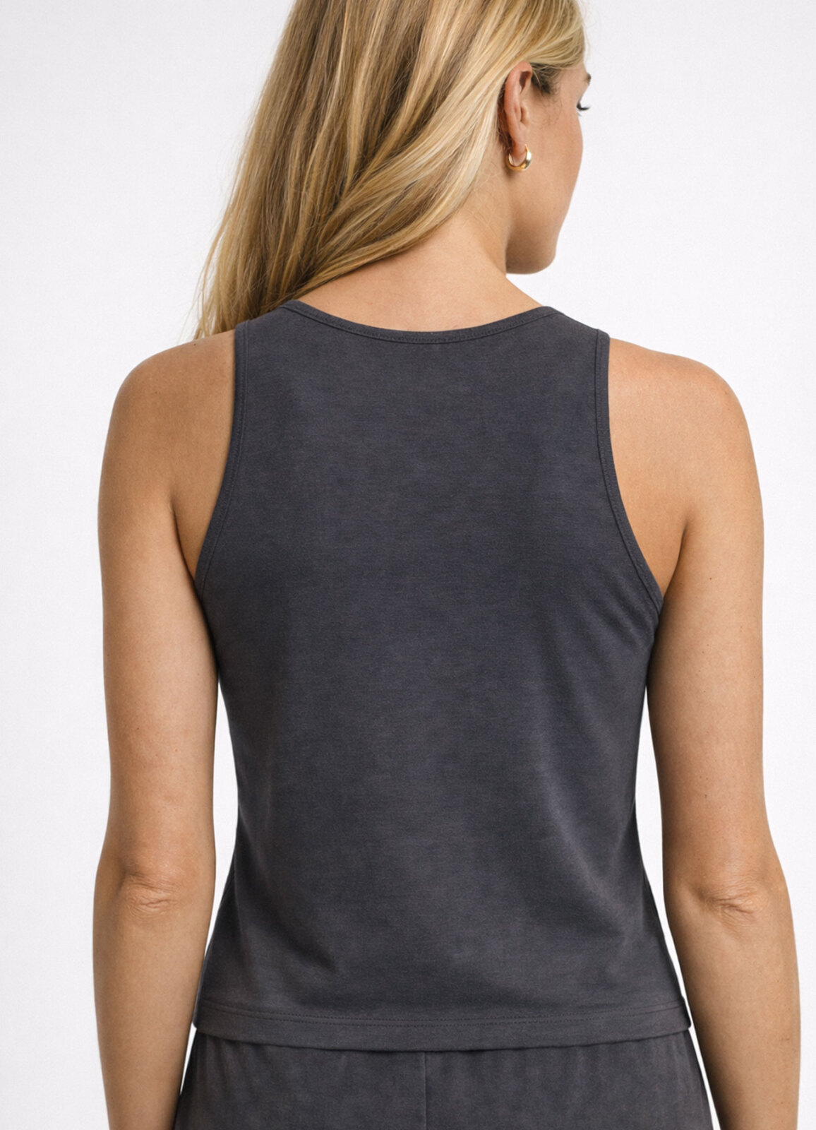 ANTRASİT Renk Modal Karışımlı Bluz - 3