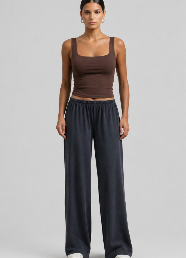 ANTRASİT Renk Modal Karışımlı Pantolon