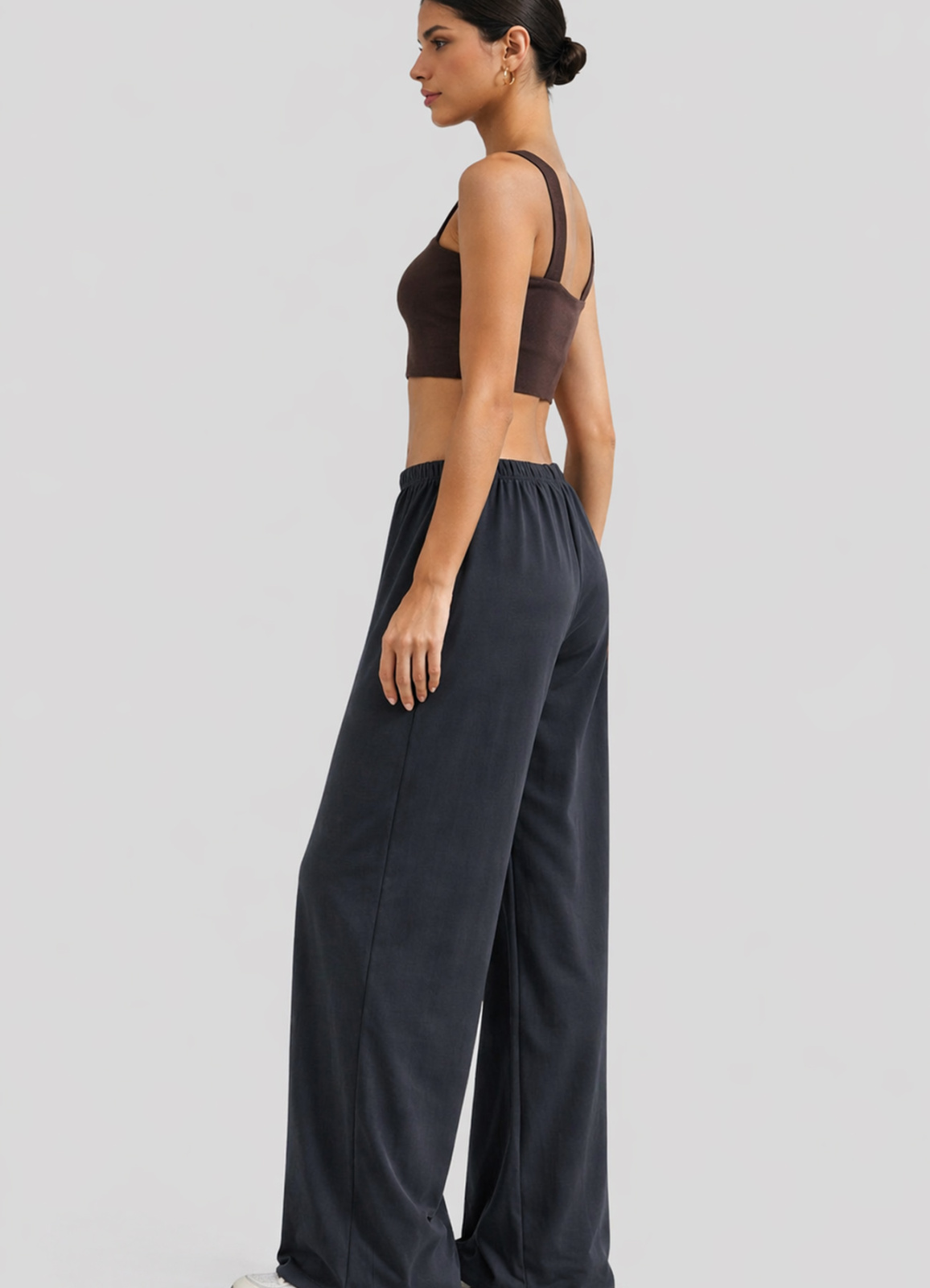 ANTRASİT Renk Modal Karışımlı Pantolon - 3