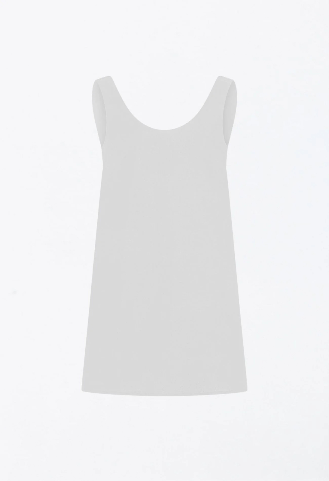 Beyaz Renk Ipecu Mini Dress - 2