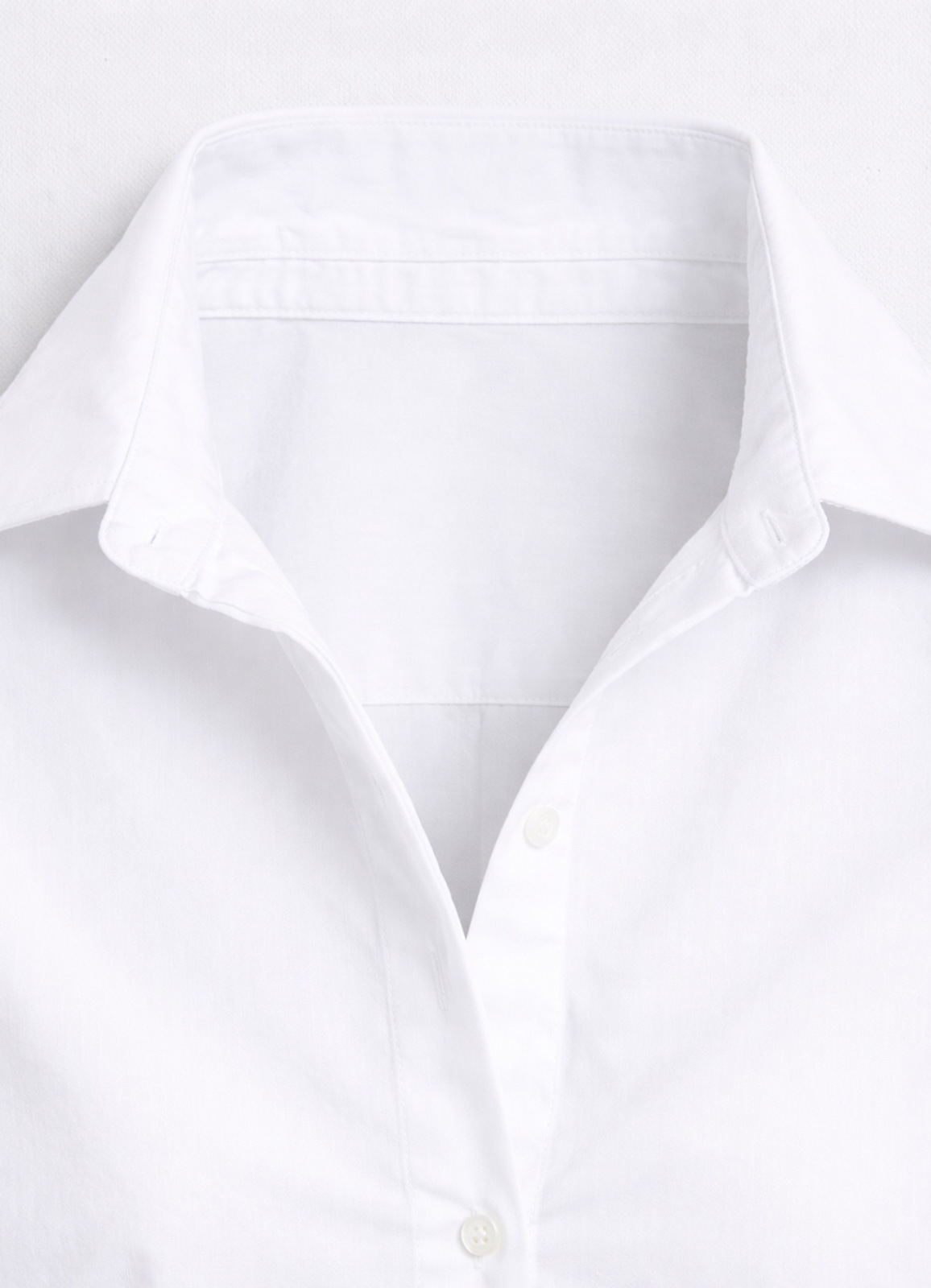 Beyaz Renk Oversize Poplin Gömlek - 4