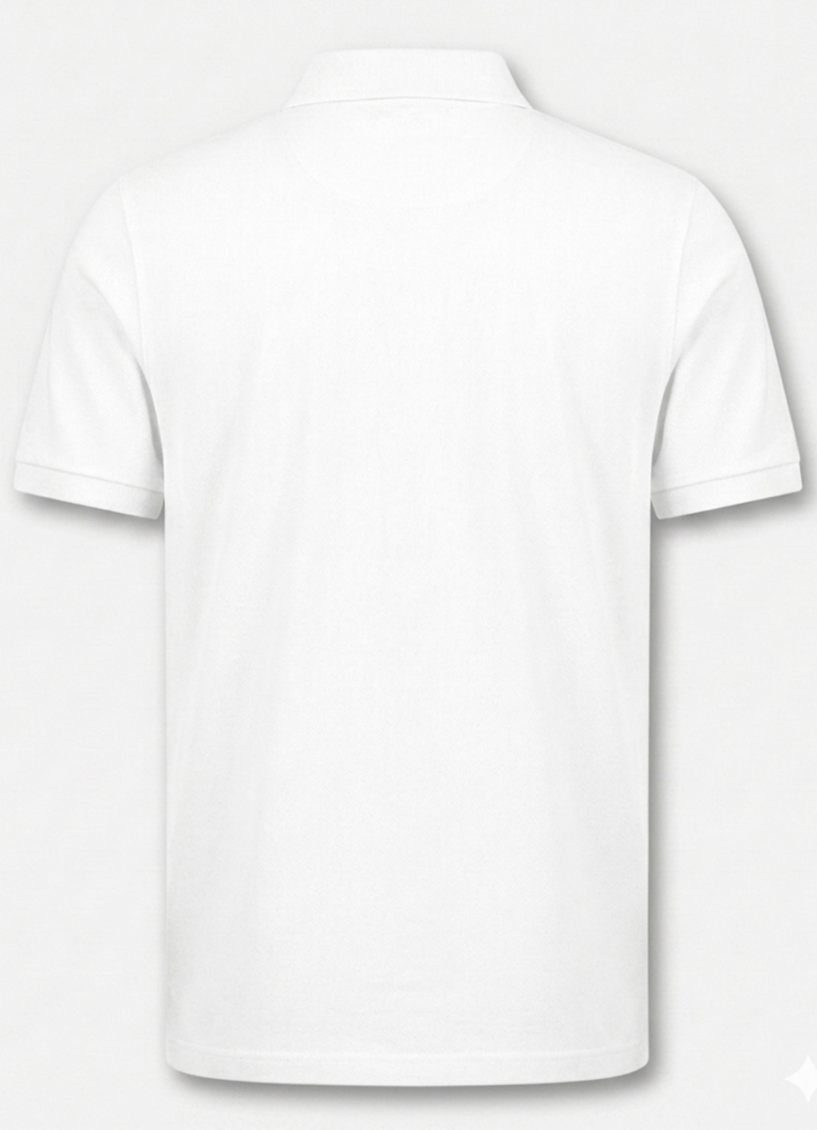 Beyaz Renk Pike Dokulu Polo Yaka Erkek T-Shirt - 7