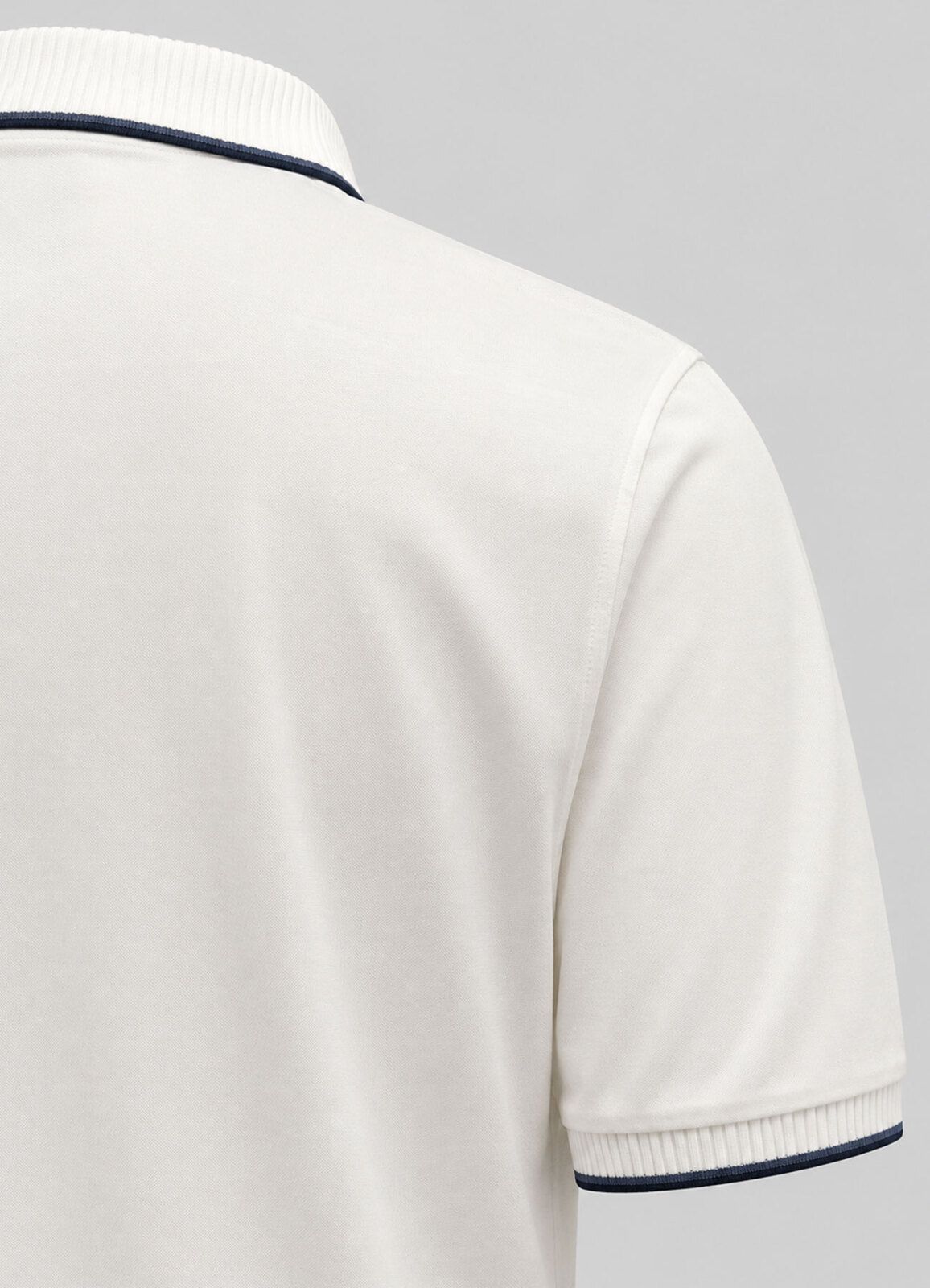 Beyaz Renk Polo Yaka Erkek T-Shirt - 4