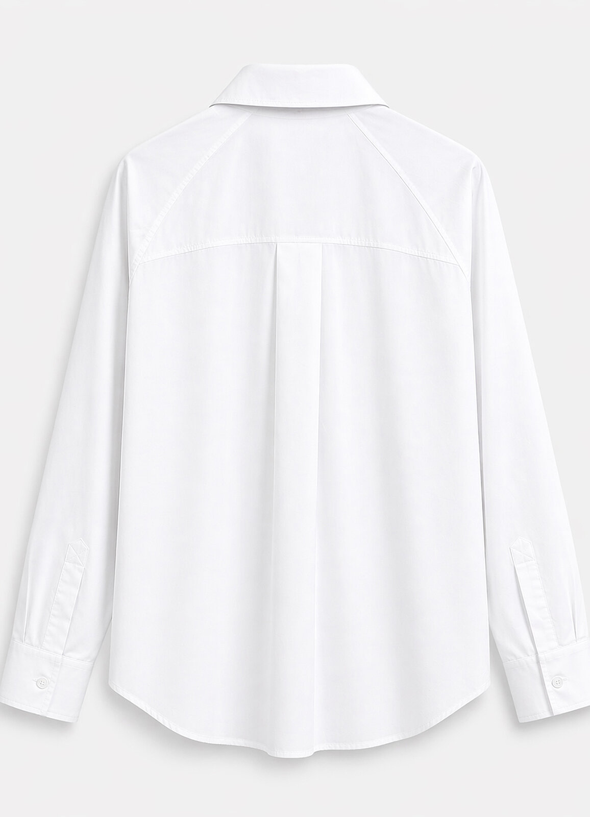 Beyaz Renk Poplin Gömlek - 2