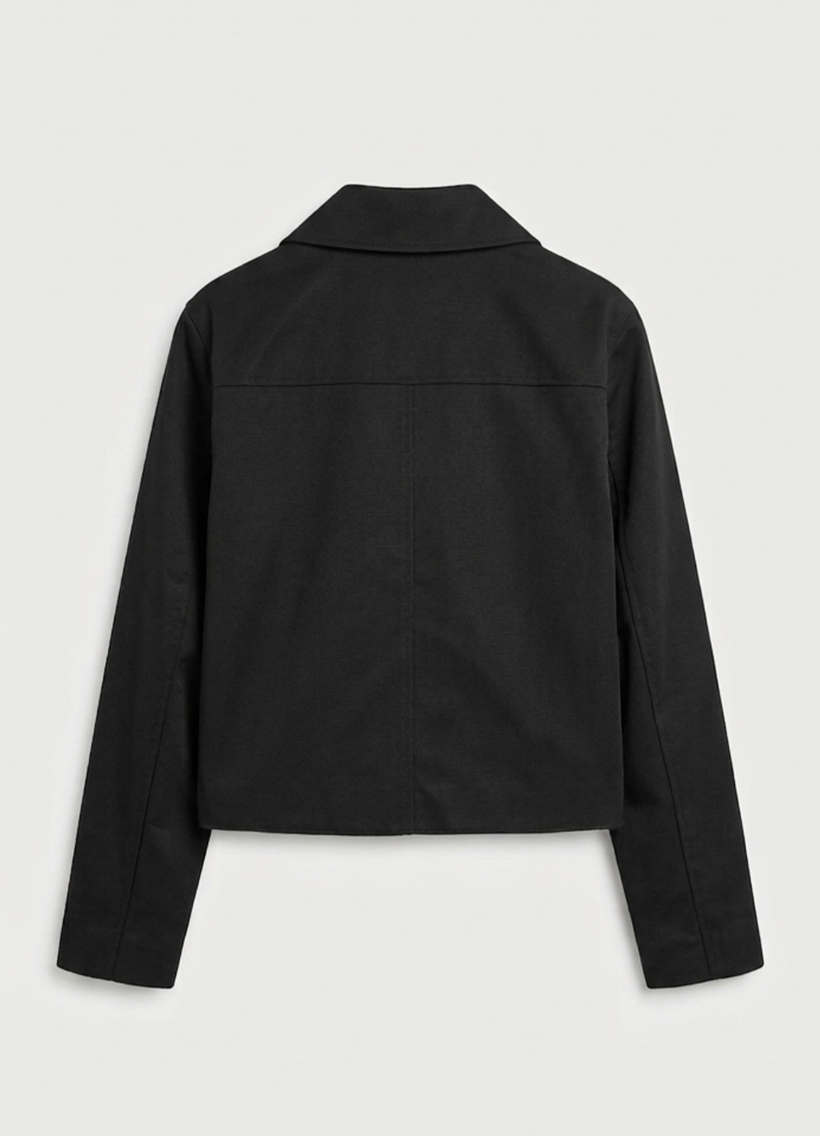 Siyah Renk Pamuk Karışımlı Ceket - 5