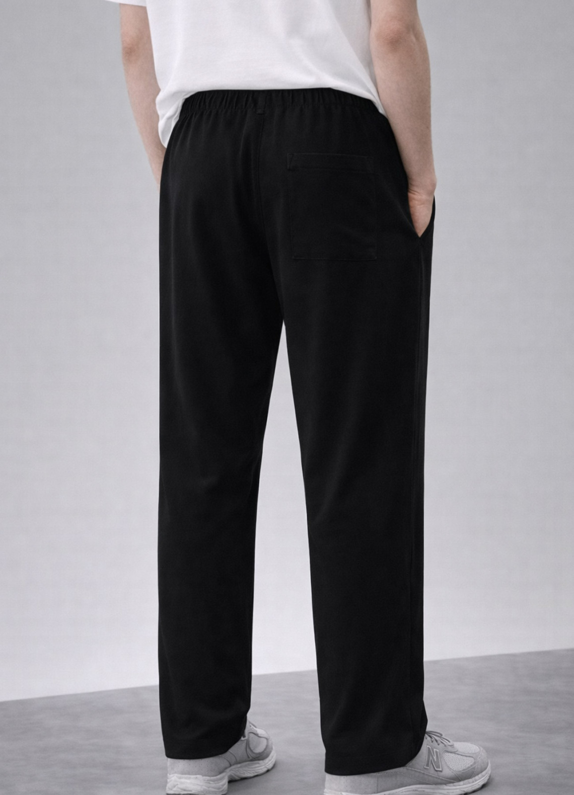 Siyah Renk Tencel Karışımlı Pantolon - 3