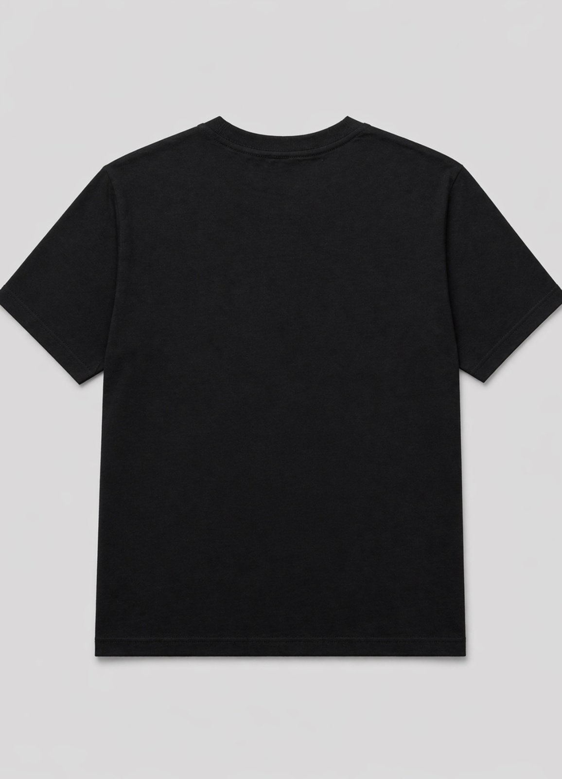 Siyah Renk Pamuklu Nakışlı Tişört - 2