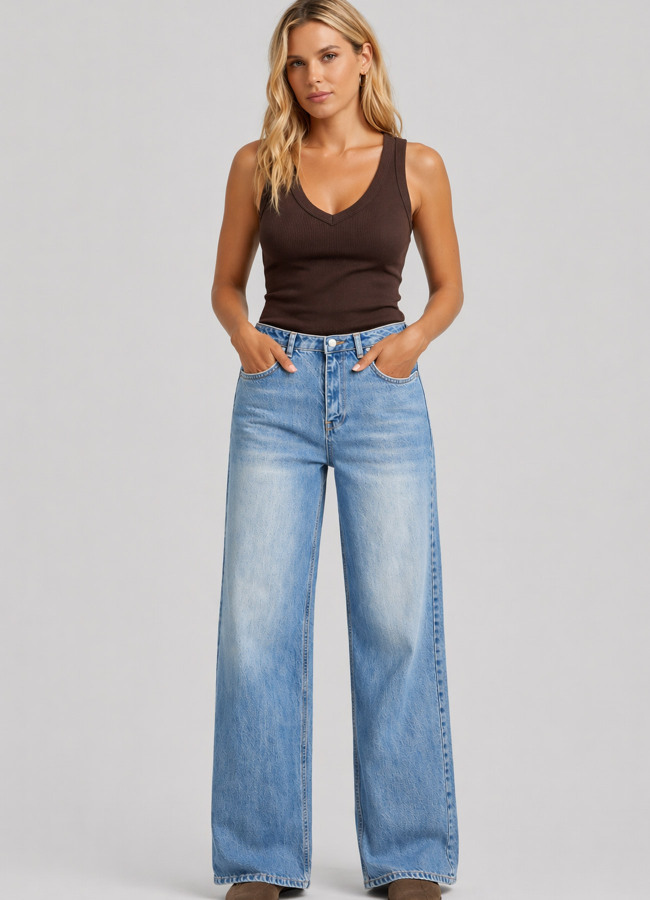 Mavi Renk Jean Pantolon - 2