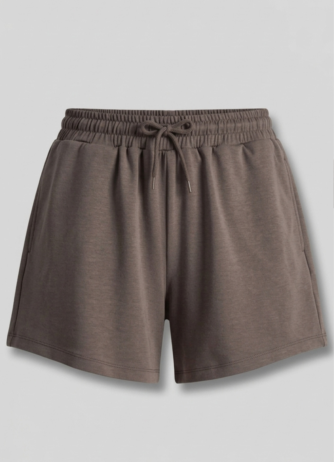 Kahve Renk Modal Karışımlı Şort - 1