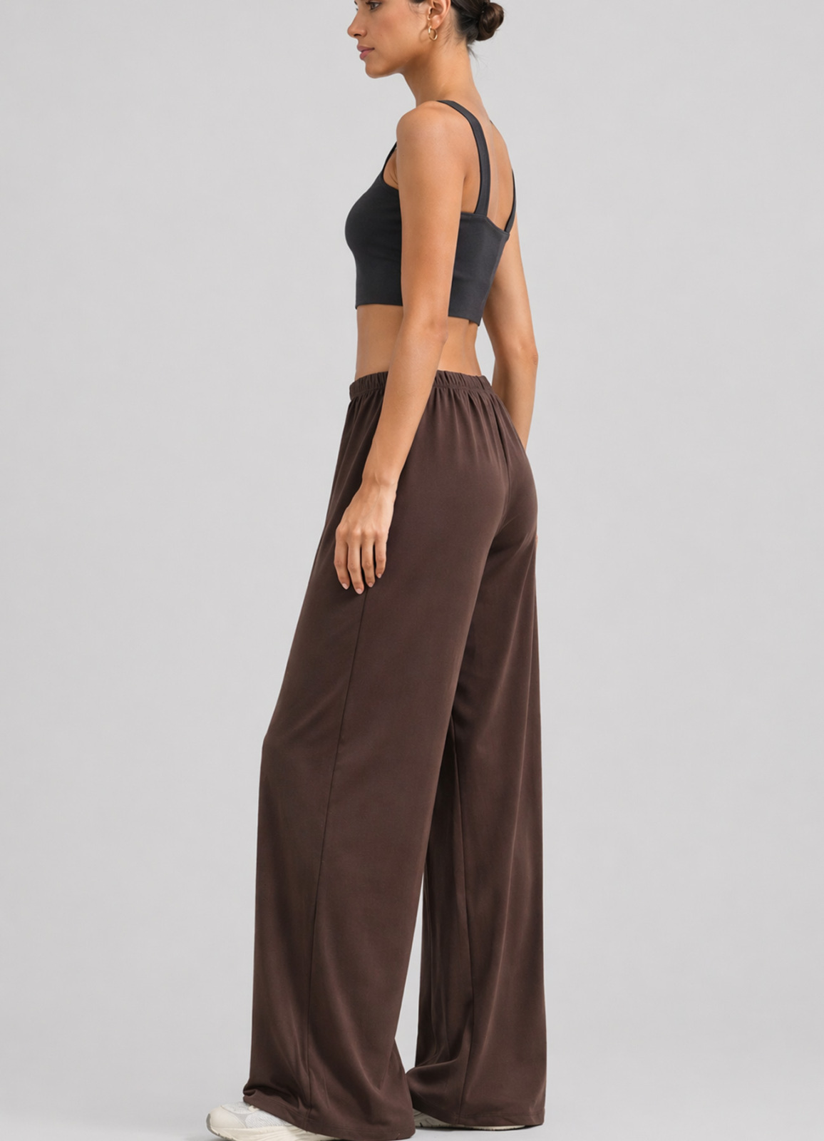 Kahve Renk Modal Karışımlı Pantolon - 3