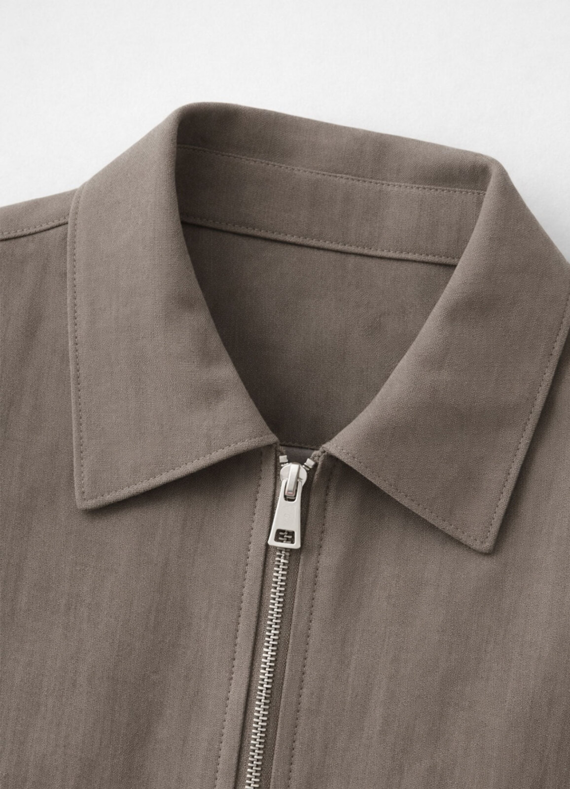 Kahve Rengi Lyocell Karışımlı Overshirt Ceket - 2