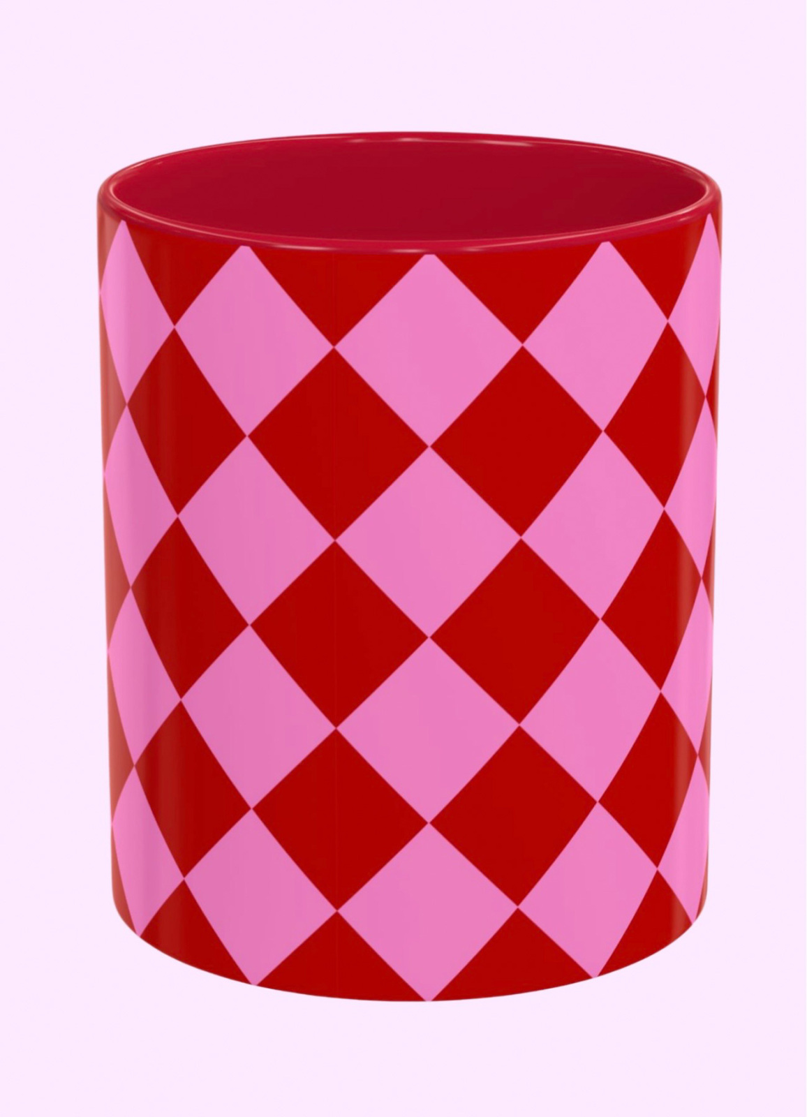 Çok Renkli Pop Picnic Temalı Porselen Tasarım Kupa