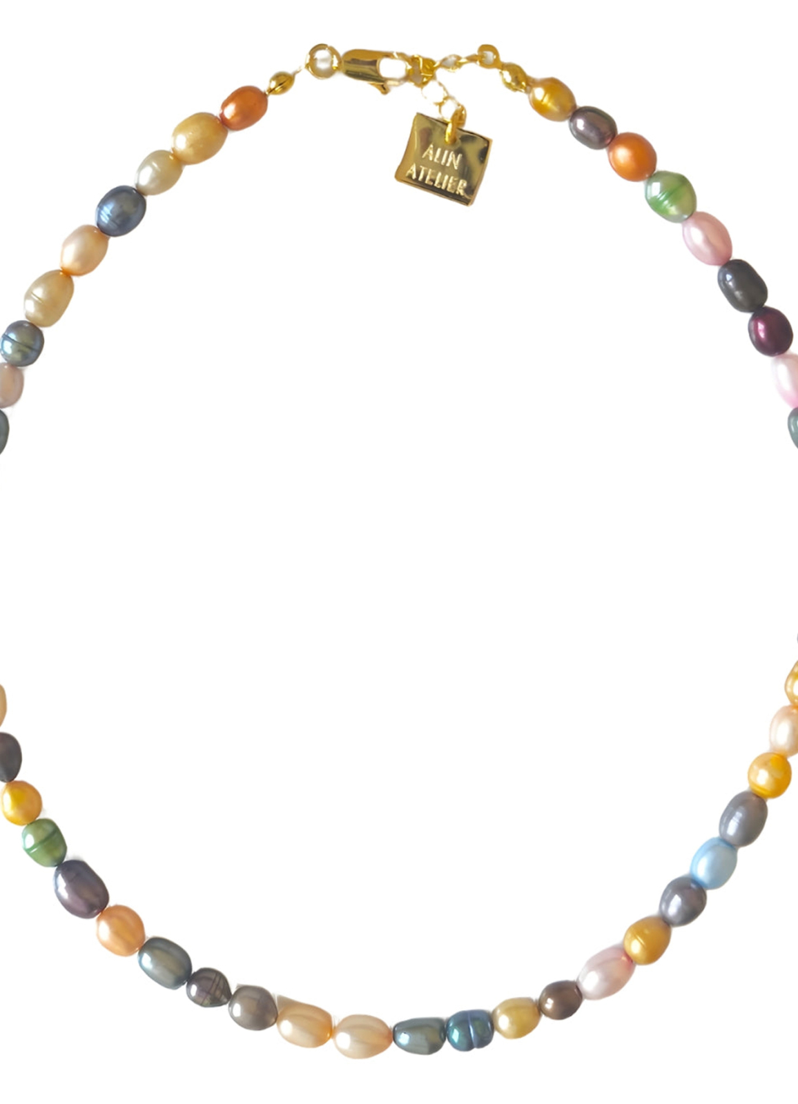 Çok Renkli Risus Color Pearl Kolye & Bileklik Set - 3