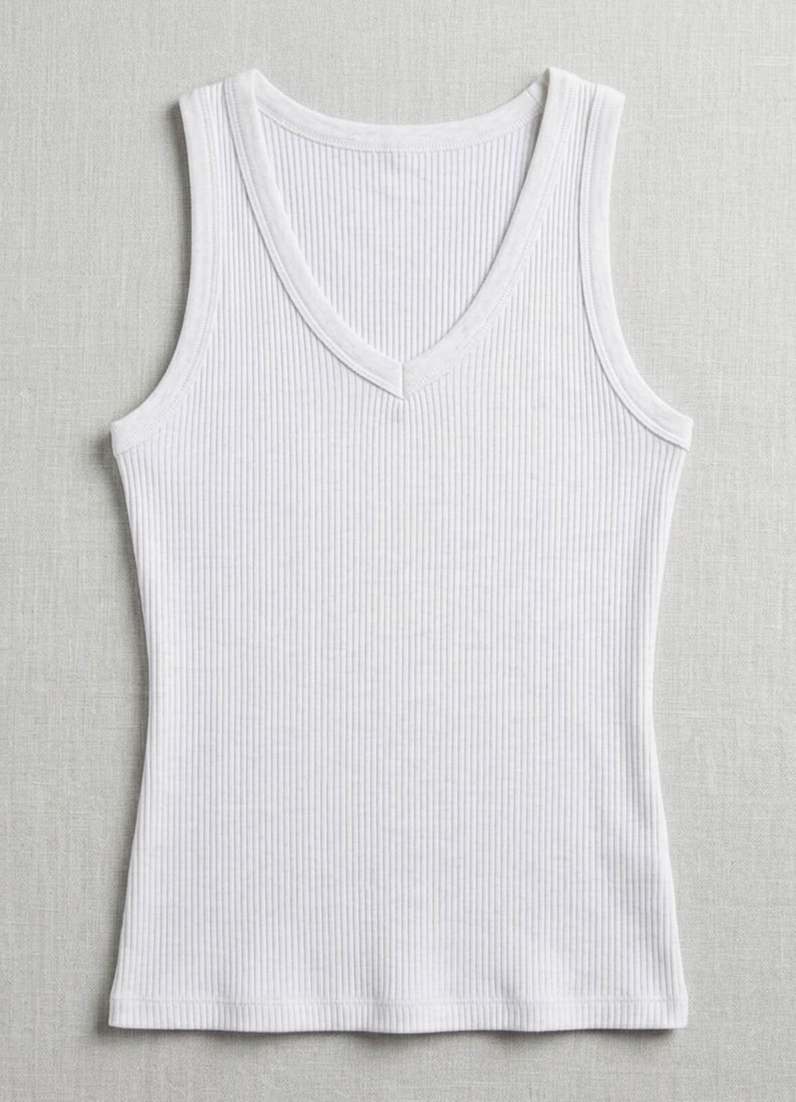 Ekru Renk Esnek Viskoz Atlet - 5