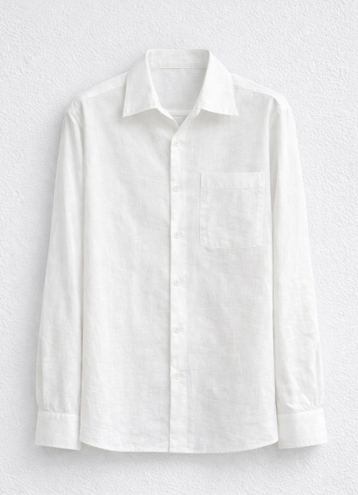 Ekru Renk Lyocell Karışımlı Dökümlü Gömlek