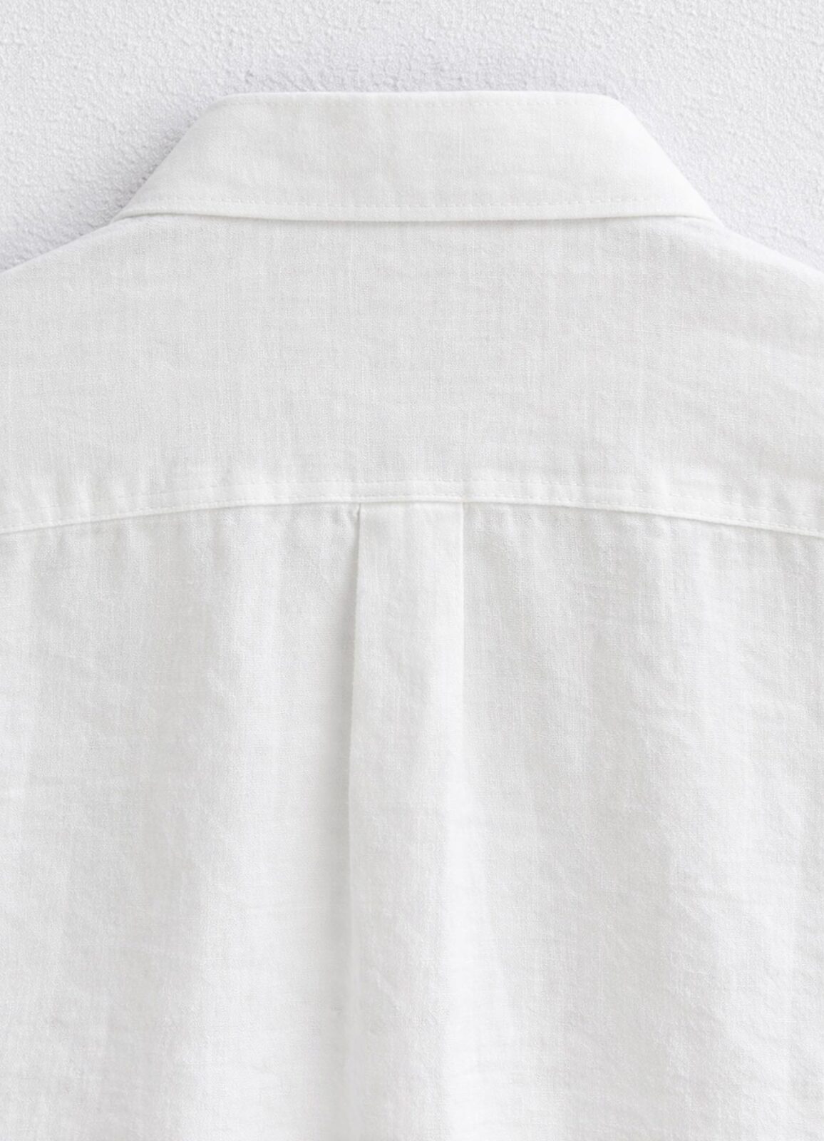 Ekru Renk Lyocell Karışımlı Dökümlü Gömlek - 2