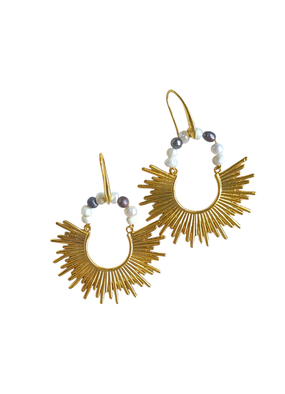 Gold Helios Küpe - 1