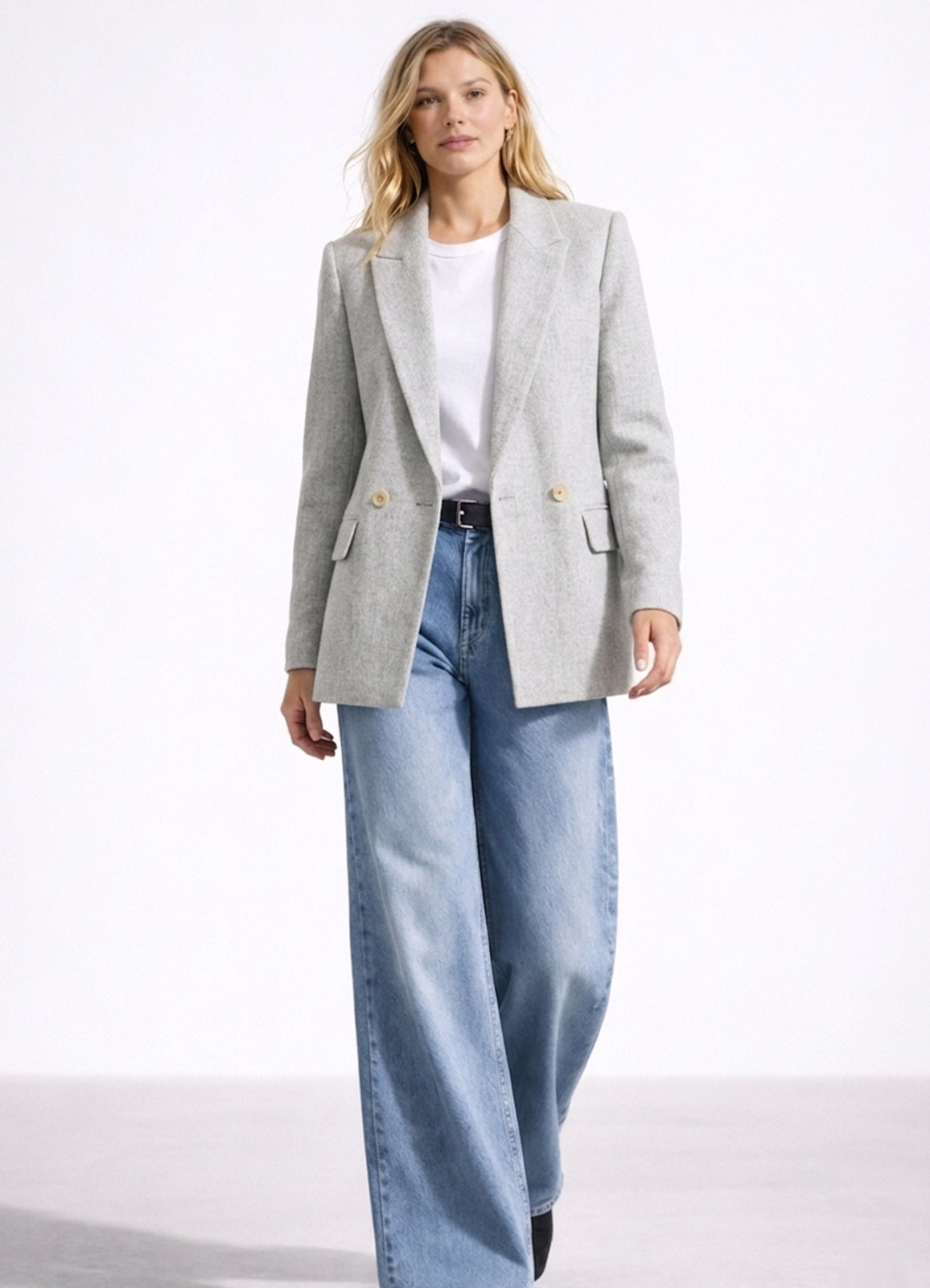 Gri Renk Blazer Ceket - 4