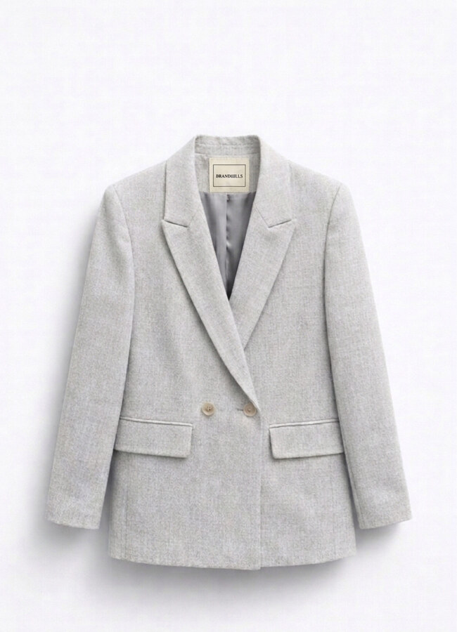 Gri Renk Blazer Ceket - 1