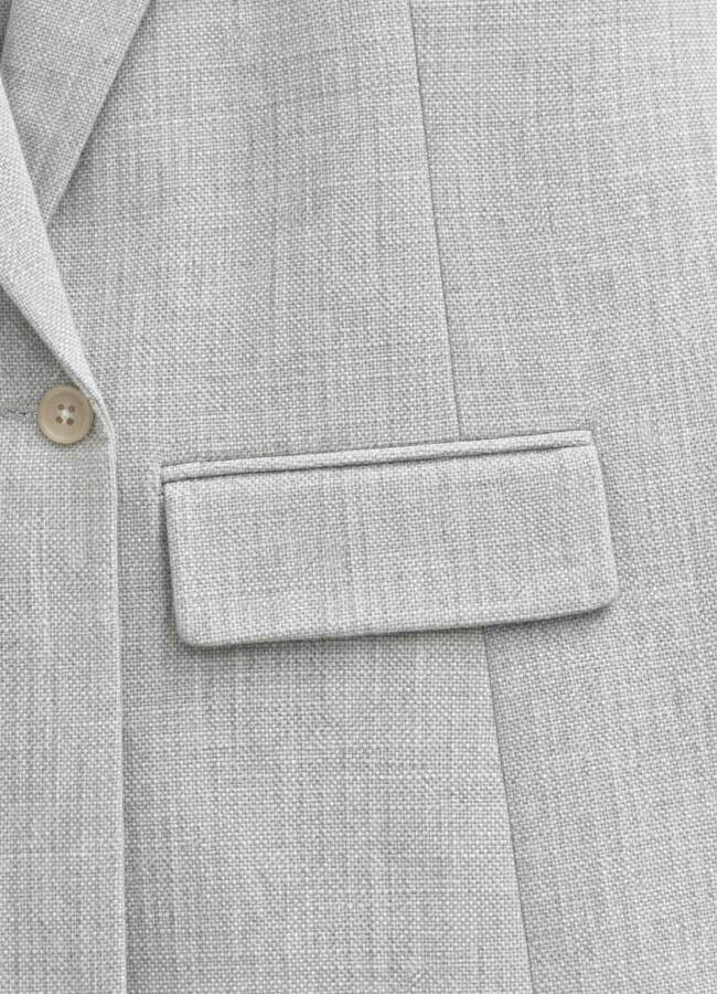 Gri Renk Blazer Ceket - 3