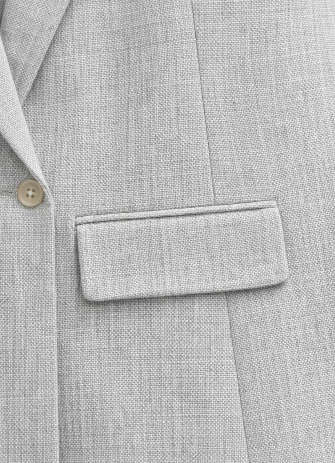 Gri Renk Blazer Ceket - 3