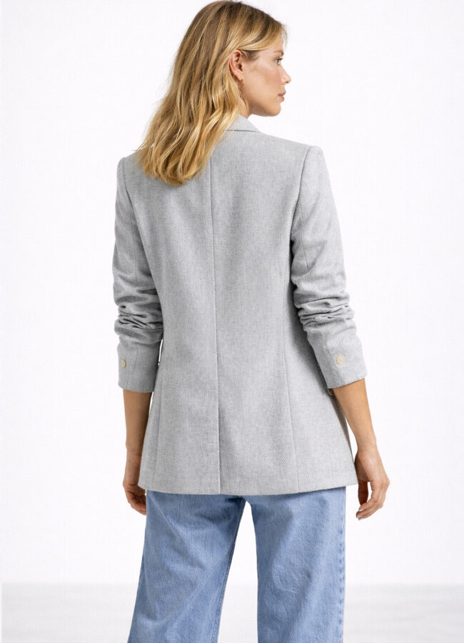 Gri Renk Blazer Ceket - 6