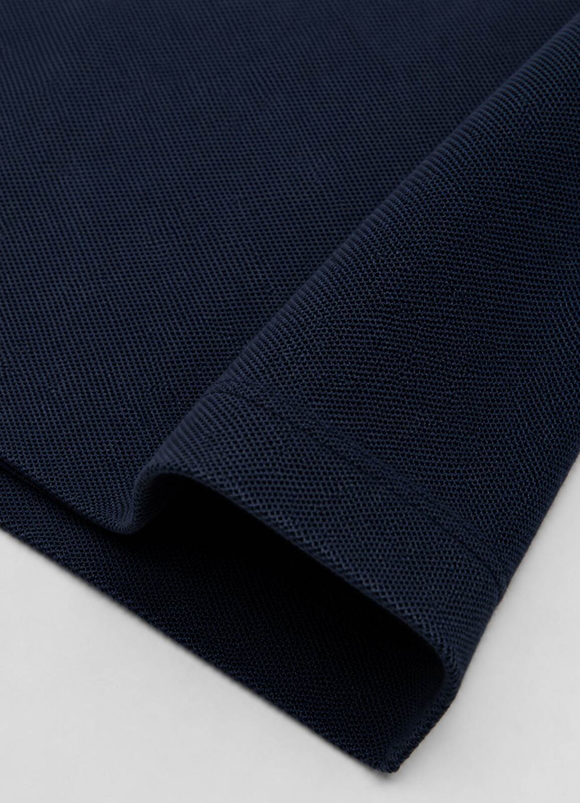 Lacivert Renk Pike Dokulu Polo Yaka Erkek T-Shirt - 4