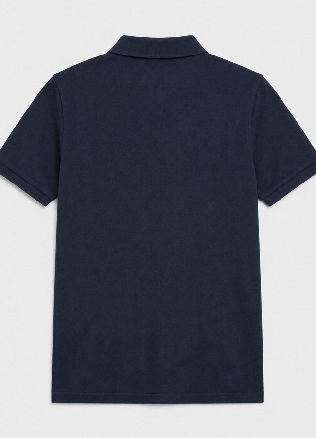 Lacivert Renk Pike Dokulu Polo Yaka Erkek T-Shirt - 5