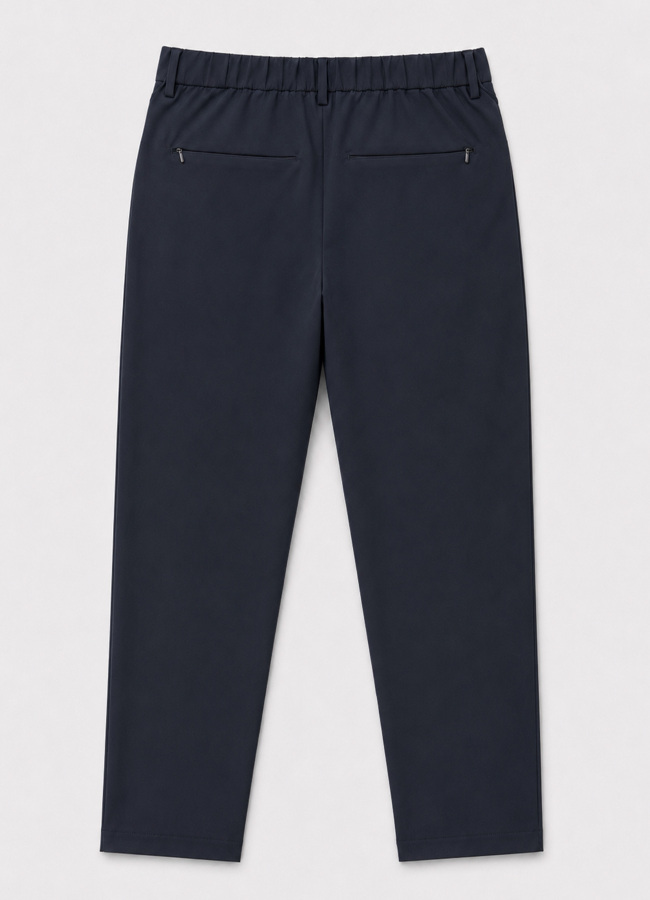 Lacivert Renk Polyester Bağcıklı Teknik Pantolon - 4
