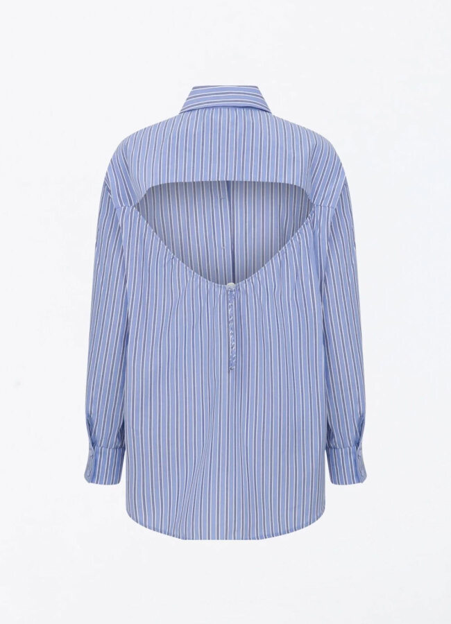Mavi Renk Skyline Stripes Shirt - 6