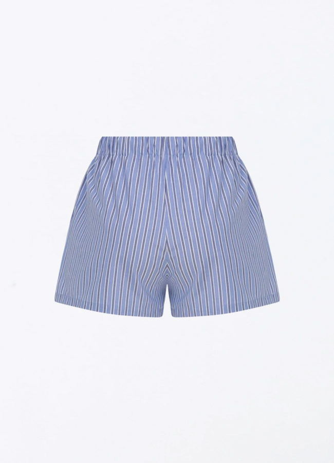 Mavi Renk Skyline Stripes Short - 4