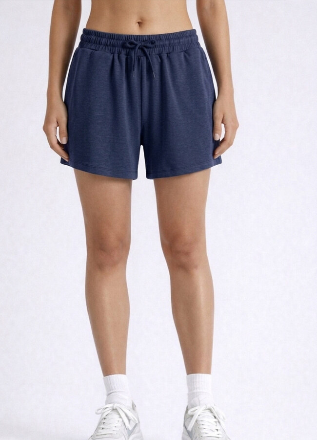 Lacivert Renk Modal Karışımlı Şort - 3