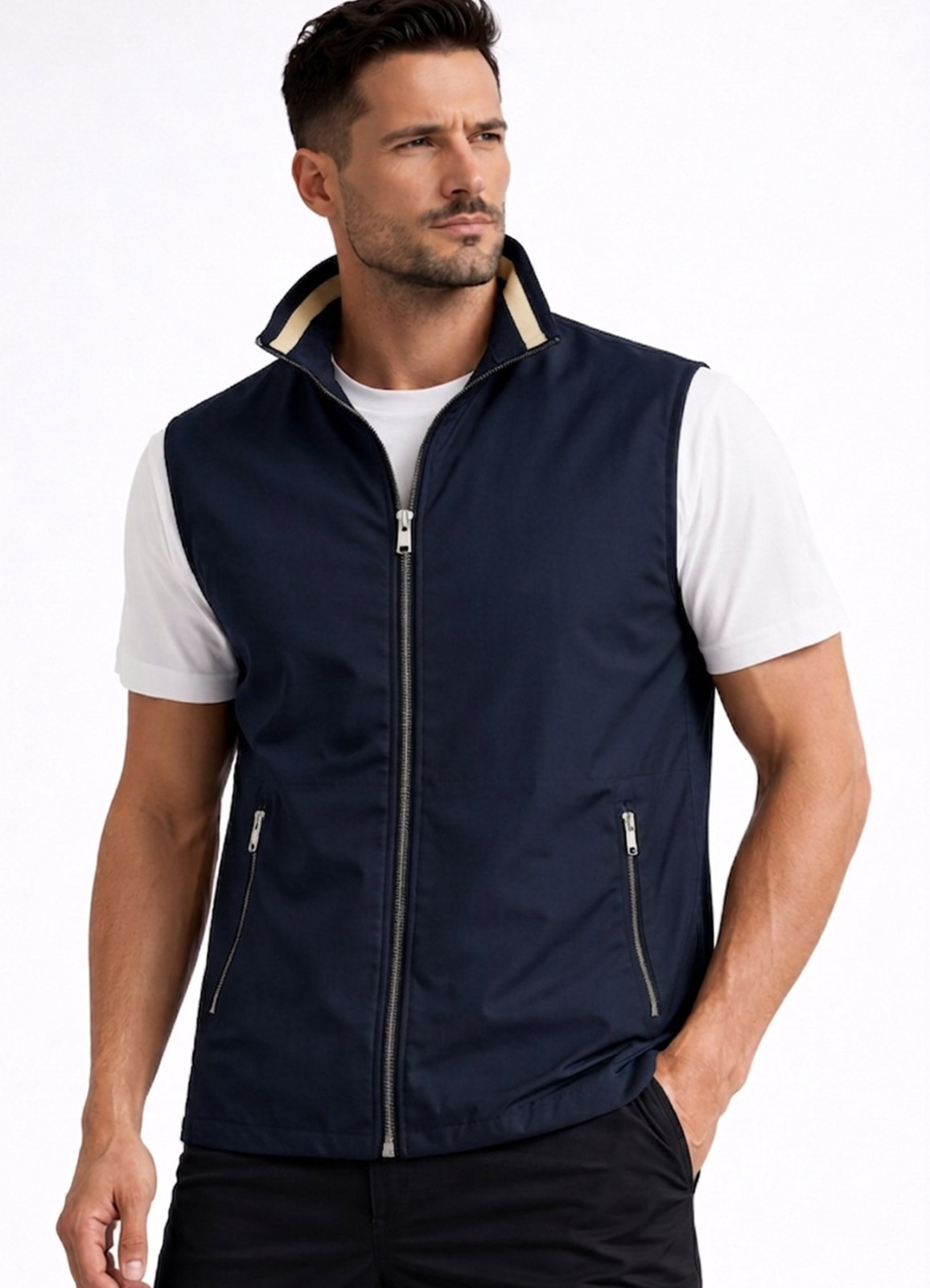 Lacivert Renk Hafif Yelek