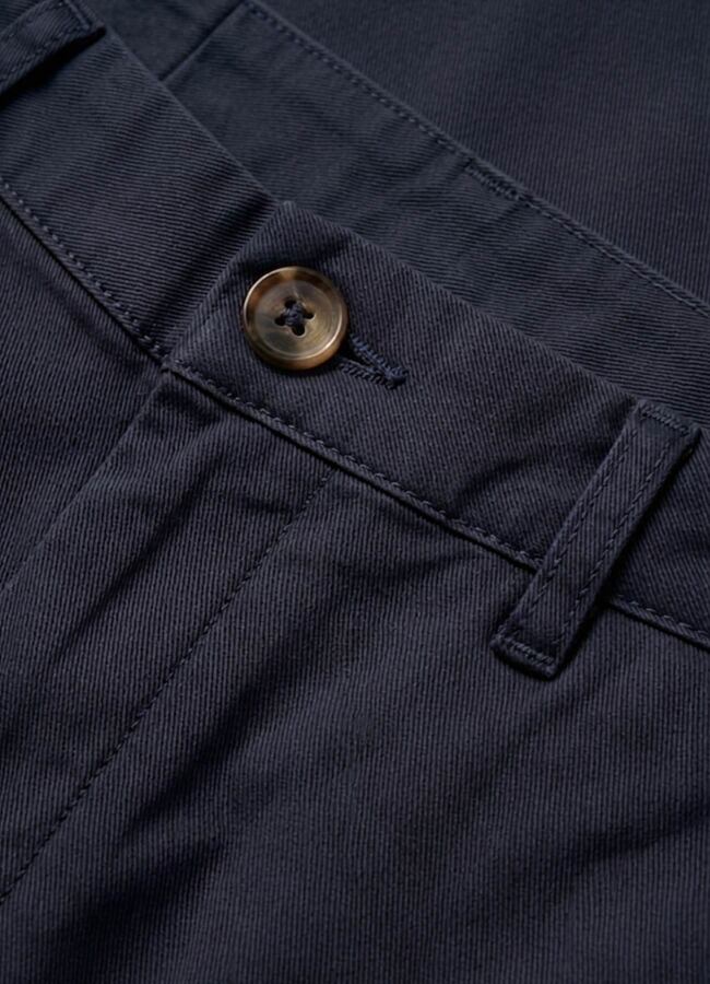 Lacivert Renk Gabardin Regular Chino Pantolon - 6