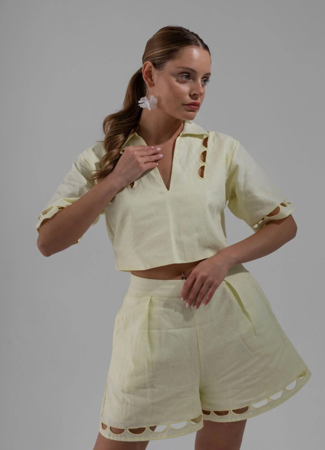 Sarı Renk Desert Short - 4