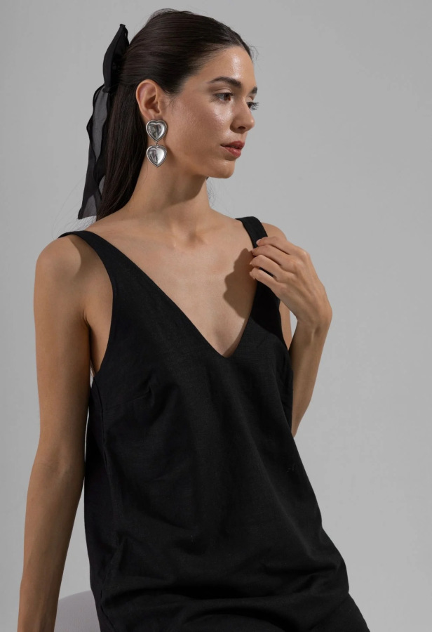 Siyah Renk Desert Dress - 3