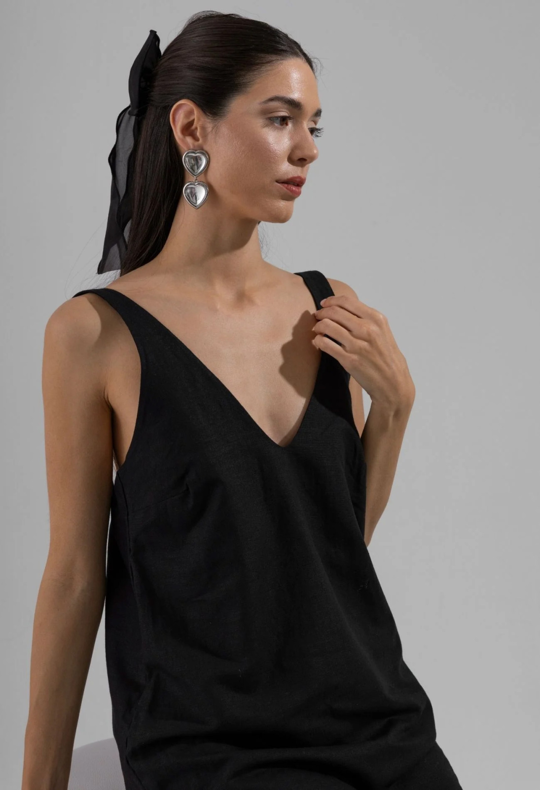 Siyah Renk Desert Dress - 3