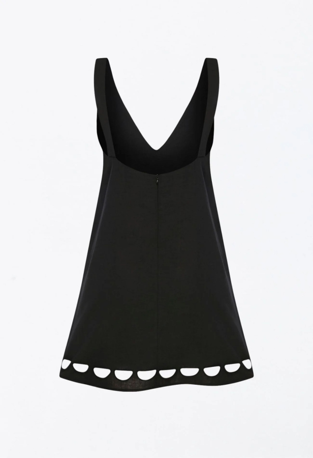 Siyah Renk Desert Dress - 5