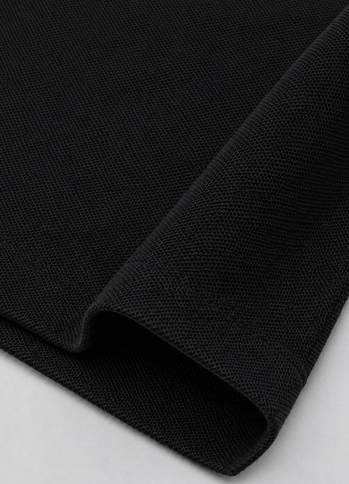 Siyah Renk Pike Dokulu Polo Yaka Erkek T-Shirt - 4
