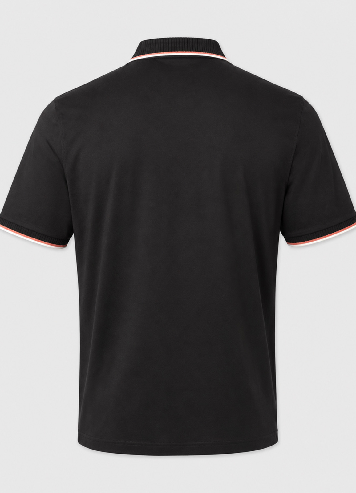 Siyah Renk Polo Yaka Erkek T-Shirt - 4