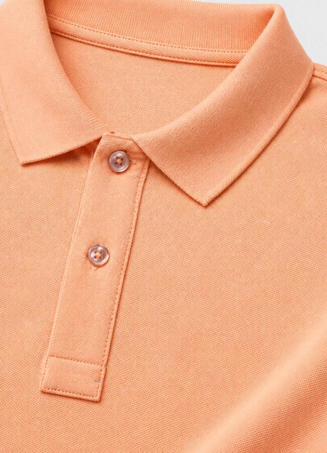 Somon Renk Pike Dokulu Polo Yaka Erkek T-Shirt - 3