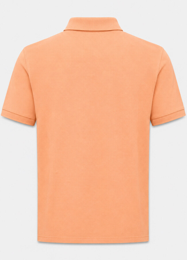 Somon Renk Pike Dokulu Polo Yaka Erkek T-Shirt - 5