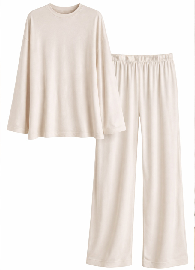 Taş Renk Modal Karışımlı Bluz - 5