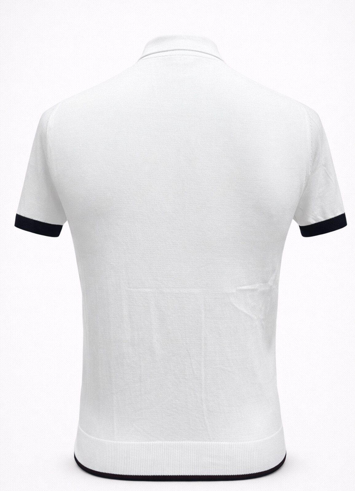 Beyaz Renk Polo Yaka Triko - 2