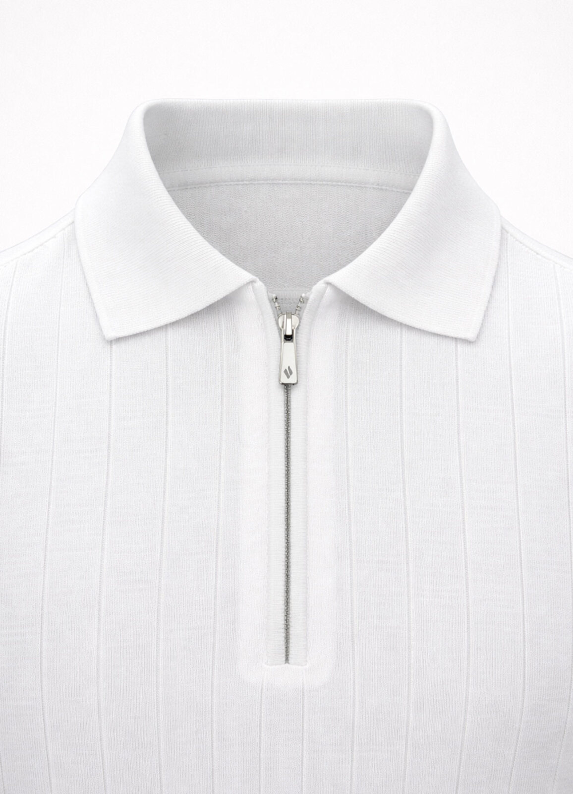 Beyaz Renk Polo Yaka Triko - 3