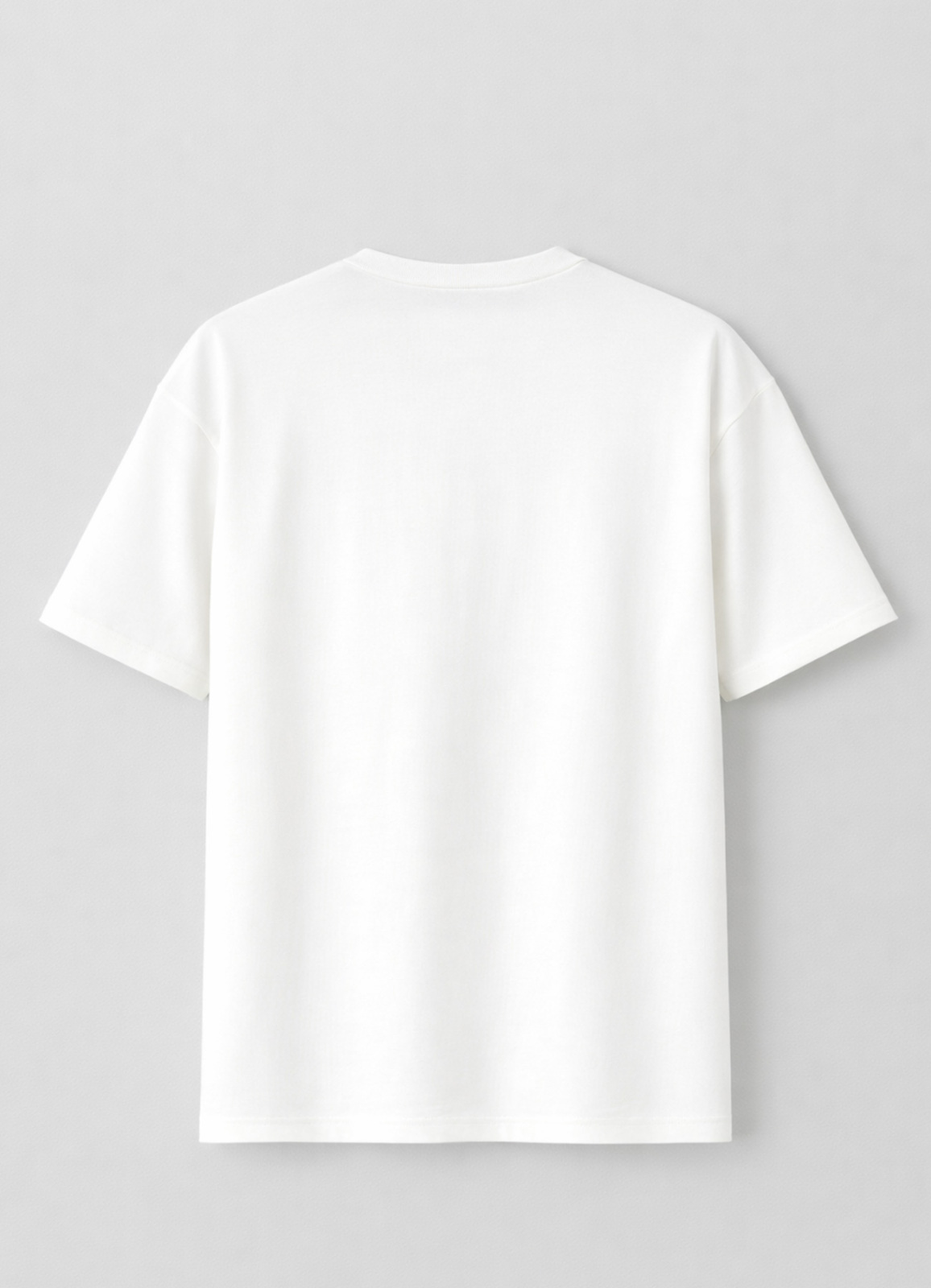 Beyaz Renk Pamuk Karışımlı Tişört - 2