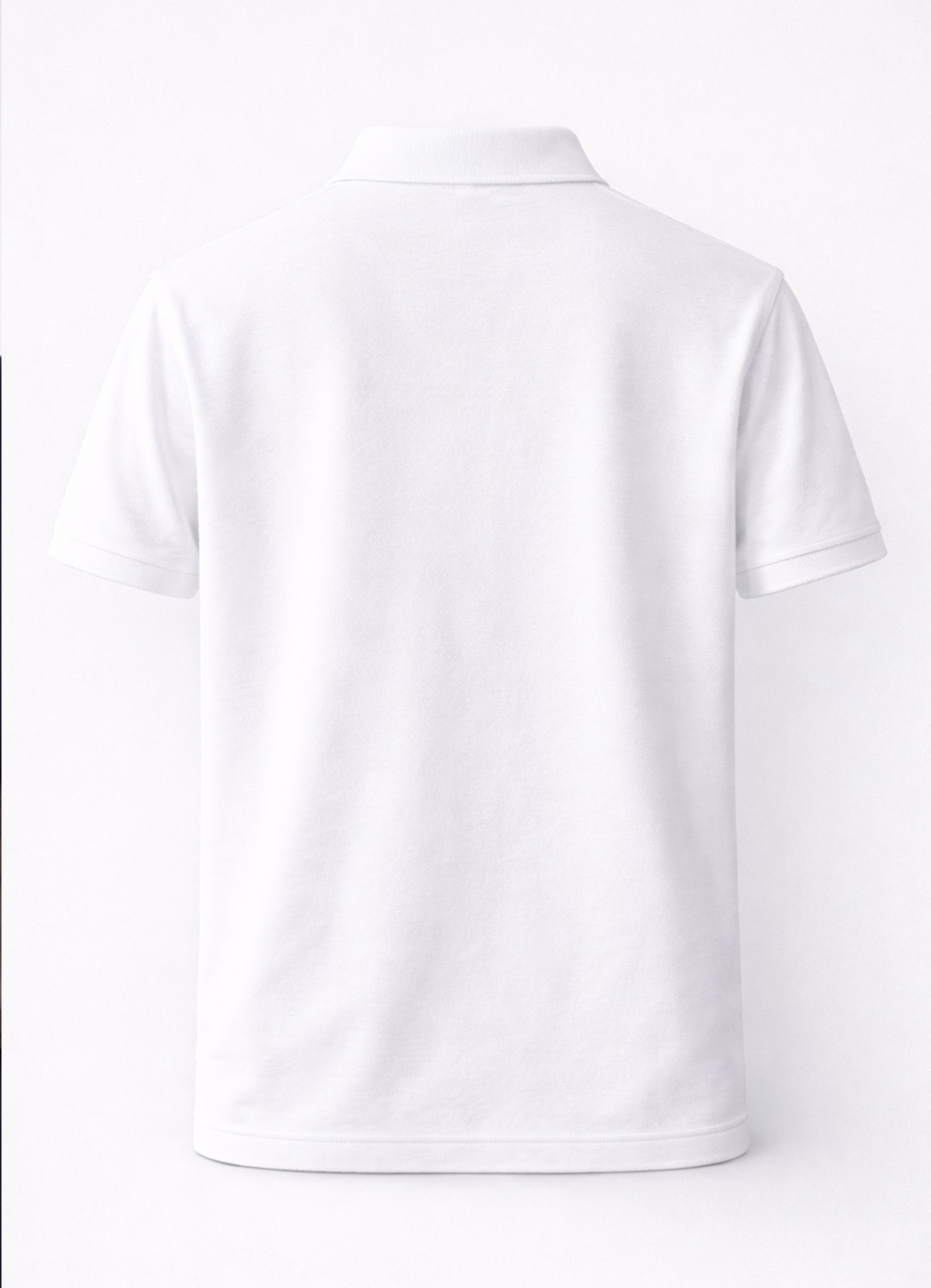 Beyaz Renk Pamuk Karışımlı Polo Yaka T-Shirt - 3