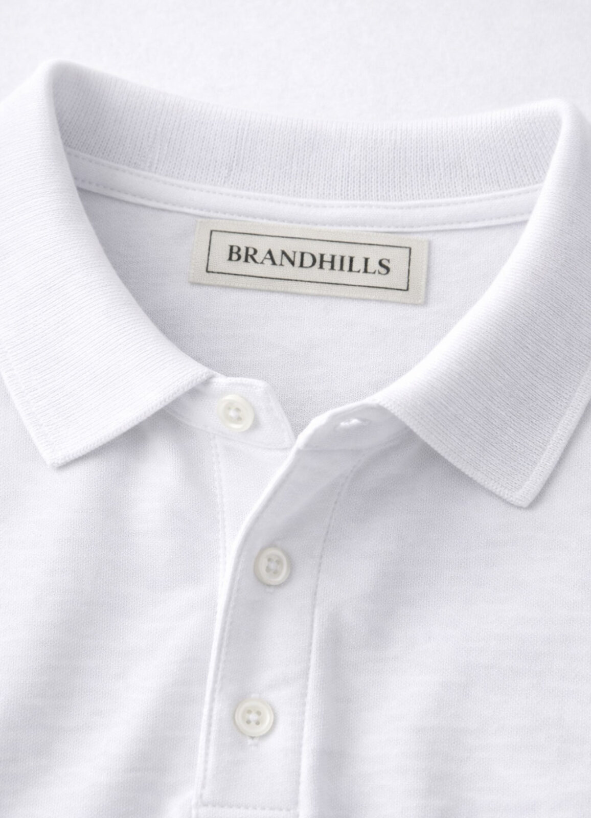 Beyaz Renk Pamuk Karışımlı Polo Yaka T-Shirt - 4
