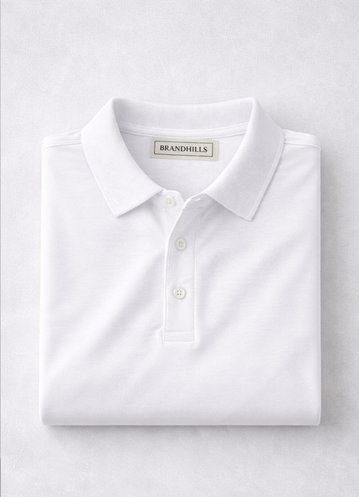 Beyaz Renk Pamuk Karışımlı Polo Yaka T-Shirt - 6